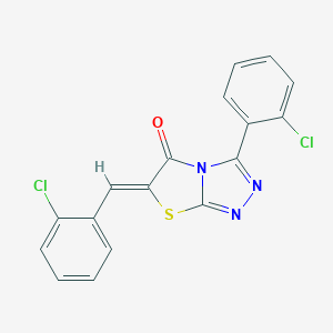 molecular formula C17H9Cl2N3OS B394107 6-(2-chlorobenzylidene)-3-(2-chlorophenyl)[1,3]thiazolo[2,3-c][1,2,4]triazol-5(6H)-one 