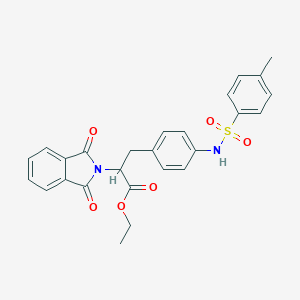 molecular formula C26H24N2O6S B394124 ethyl 2-(1,3-dioxo-1,3-dihydro-2H-isoindol-2-yl)-3-(4-{[(4-methylphenyl)sulfonyl]amino}phenyl)propanoate 