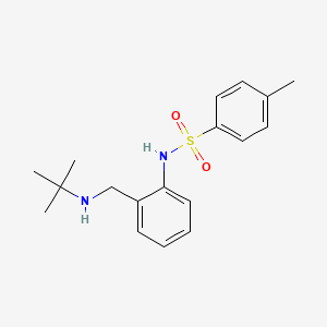 molecular formula C18H24N2O2S B3941505 N-[2-[(tert-butylamino)methyl]phenyl]-4-methylbenzenesulfonamide 