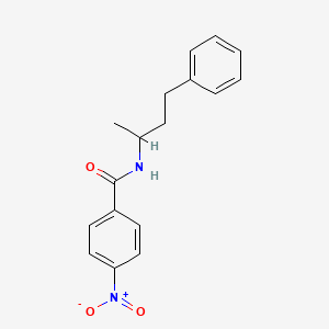 molecular formula C17H18N2O3 B3941895 4-nitro-N-(4-phenylbutan-2-yl)benzamide 