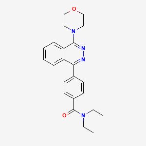 molecular formula C23H26N4O2 B3942186 N,N-diethyl-4-[4-(morpholin-4-yl)phthalazin-1-yl]benzamide 