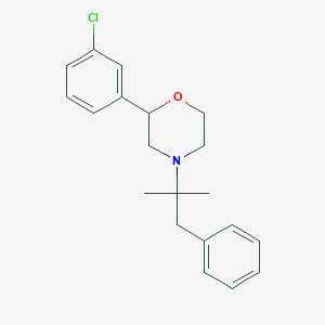 2-(3-Chlorophenyl)-4-(2-methyl-1-phenylpropan-2-yl)morpholine