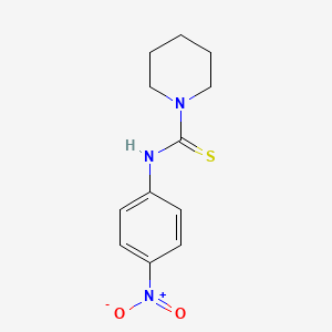 molecular formula C12H15N3O2S B3942228 N-(4-nitrophenyl)piperidine-1-carbothioamide 