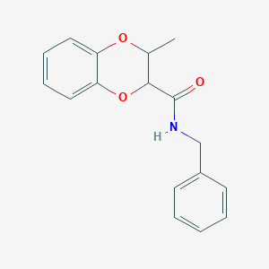 molecular formula C17H17NO3 B3942242 N-benzyl-2-methyl-2,3-dihydro-1,4-benzodioxine-3-carboxamide 