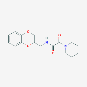 molecular formula C16H20N2O4 B3942601 N-(2,3-dihydro-1,4-benzodioxin-3-ylmethyl)-2-oxo-2-piperidin-1-ylacetamide 