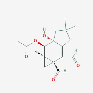 [(1aR,2R,2aR,6aR)-6,6a-diformyl-2a-hydroxy-1a,4,4-trimethyl-1,2,3,5-tetrahydrocyclopropa[f]inden-2-yl] acetate