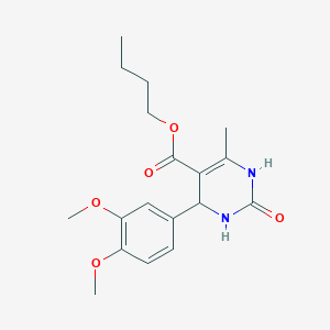molecular formula C18H24N2O5 B394292 butyl 4-(3,4-dimethoxyphenyl)-6-methyl-2-oxo-1,2,3,4-tetrahydropyrimidine-5-carboxylate 