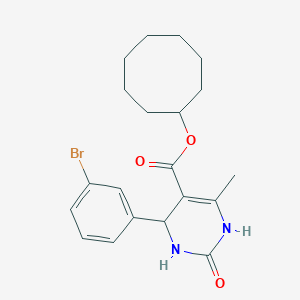 molecular formula C20H25BrN2O3 B394297 cyclooctyl 4-(3-bromophenyl)-6-methyl-2-oxo-1,2,3,4-tetrahydropyrimidine-5-carboxylate 