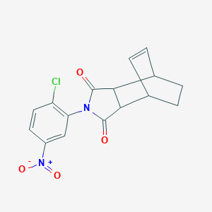 molecular formula C16H13ClN2O4 B394303 2-(2-chloro-5-nitrophenyl)-3a,4,7,7a-tetrahydro-1H-4,7-ethanoisoindole-1,3(2H)-dione 
