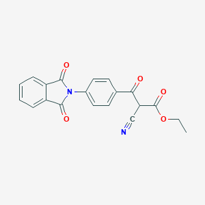 molecular formula C20H14N2O5 B394314 ethyl 2-cyano-3-[4-(1,3-dioxo-1,3-dihydro-2H-isoindol-2-yl)phenyl]-3-oxopropanoate 