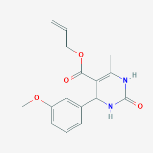 molecular formula C16H18N2O4 B394320 Allyl 4-(3-methoxyphenyl)-6-methyl-2-oxo-1,2,3,4-tetrahydro-5-pyrimidinecarboxylate 