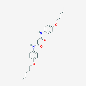 molecular formula C25H34N2O4 B394323 N,N'-bis[4-(pentyloxy)phenyl]propanediamide 