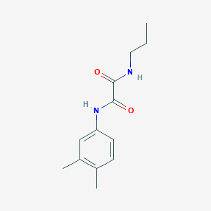 molecular formula C13H18N2O2 B3943503 N-(3,4-dimethylphenyl)-N'-propylethanediamide 