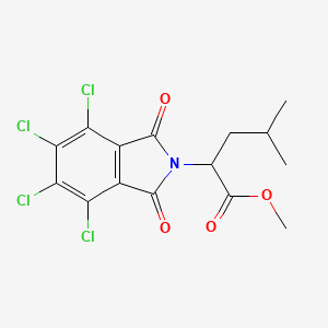 molecular formula C15H13Cl4NO4 B3943543 methyl 4-methyl-2-(4,5,6,7-tetrachloro-1,3-dioxo-1,3-dihydro-2H-isoindol-2-yl)pentanoate 