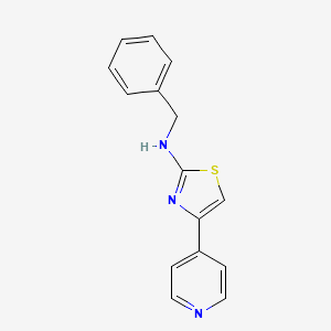 molecular formula C15H13N3S B3943550 N-benzyl-4-pyridin-4-yl-1,3-thiazol-2-amine 