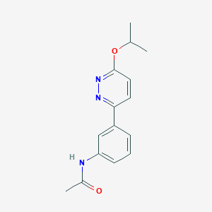molecular formula C15H17N3O2 B3943607 N-[3-(6-isopropoxy-3-pyridazinyl)phenyl]acetamide 