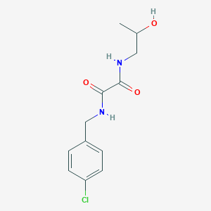 molecular formula C12H15ClN2O3 B3943643 N-(4-chlorobenzyl)-N'-(2-hydroxypropyl)ethanediamide 