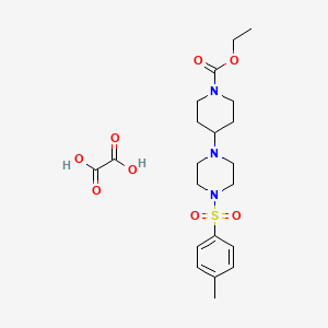 molecular formula C21H31N3O8S B3943648 ethyl 4-{4-[(4-methylphenyl)sulfonyl]-1-piperazinyl}-1-piperidinecarboxylate oxalate 