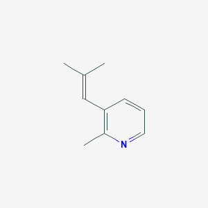 Pyridine, 2-methyl-3-(2-methyl-1-propenyl)-(9CI)