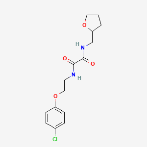 molecular formula C15H19ClN2O4 B3943777 N-[2-(4-chlorophenoxy)ethyl]-N'-(tetrahydro-2-furanylmethyl)ethanediamide 