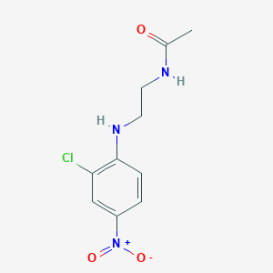 molecular formula C10H12ClN3O3 B3943901 N-{2-[(2-chloro-4-nitrophenyl)amino]ethyl}acetamide 