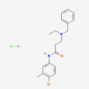 molecular formula C19H24BrClN2O B3943913 N~3~-benzyl-N~1~-(4-bromo-3-methylphenyl)-N~3~-ethyl-beta-alaninamide hydrochloride 