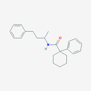 molecular formula C23H29NO B3944077 1-phenyl-N-(4-phenylbutan-2-yl)cyclohexane-1-carboxamide 