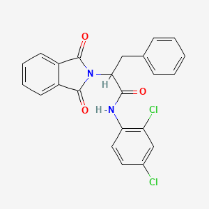 molecular formula C23H16Cl2N2O3 B3944100 N-(2,4-dichlorophenyl)-2-(1,3-dioxo-1,3-dihydro-2H-isoindol-2-yl)-3-phenylpropanamide 
