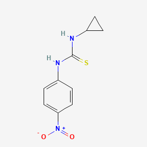 molecular formula C10H11N3O2S B3944141 1-Cyclopropyl-3-(4-nitrophenyl)thiourea 