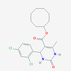 molecular formula C20H24Cl2N2O3 B394425 Cyclooctyl 4-(2,4-dichlorophenyl)-6-methyl-2-oxo-1,2,3,4-tetrahydropyrimidine-5-carboxylate 