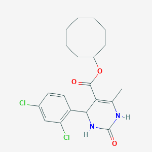 Cyclooctyl 4-(2,4-dichlorophenyl)-6-methyl-2-oxo-1,2,3,4-tetrahydro-5-pyrimidinecarboxylate
