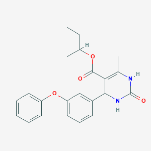 molecular formula C22H24N2O4 B394428 Butan-2-yl 6-methyl-2-oxo-4-(3-phenoxyphenyl)-1,2,3,4-tetrahydropyrimidine-5-carboxylate 