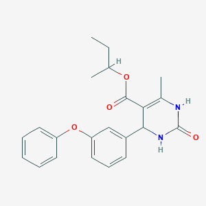 Sec-butyl 6-methyl-2-oxo-4-(3-phenoxyphenyl)-1,2,3,4-tetrahydro-5-pyrimidinecarboxylate