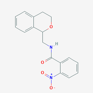molecular formula C17H16N2O4 B3944368 N-(3,4-dihydro-1H-isochromen-1-ylmethyl)-2-nitrobenzamide 