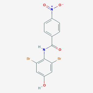 molecular formula C13H8Br2N2O4 B394443 N-(2,6-dibromo-4-hydroxyphenyl)-4-nitrobenzamide 