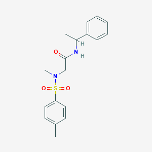 molecular formula C18H22N2O3S B3944443 N~2~-methyl-N~2~-[(4-methylphenyl)sulfonyl]-N-(1-phenylethyl)glycinamide 