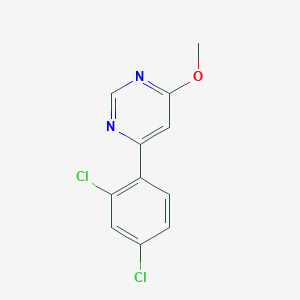 molecular formula C11H8Cl2N2O B3944491 4-(2,4-dichlorophenyl)-6-methoxypyrimidine 