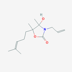 3-Allyl-4-hydroxy-4,5-dimethyl-5-(4-methyl-3-pentenyl)-1,3-oxazolidin-2-one