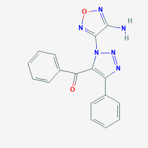 [1-(4-amino-1,2,5-oxadiazol-3-yl)-4-phenyl-1H-1,2,3-triazol-5-yl](phenyl)methanone