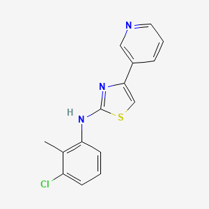 molecular formula C15H12ClN3S B3944615 N-(3-chloro-2-methylphenyl)-4-(pyridin-3-yl)-1,3-thiazol-2-amine 
