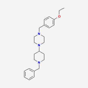 molecular formula C25H35N3O B3944672 1-(1-BENZYL-4-PIPERIDYL)-4-(4-ETHOXYBENZYL)PIPERAZINE 
