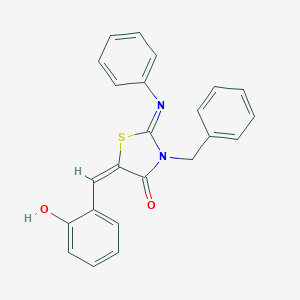 3-Benzyl-5-(2-hydroxybenzylidene)-2-(phenylimino)-1,3-thiazolidin-4-one