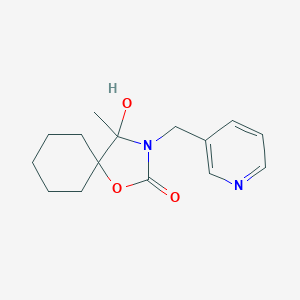 4-Hydroxy-4-methyl-3-(3-pyridinylmethyl)-1-oxa-3-azaspiro[4.5]decan-2-one