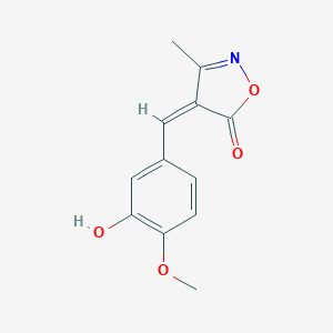 4-[(Z)-1-(3-hydroxy-4-methoxyphenyl)methylidene]-3-methyl-5-isoxazolone