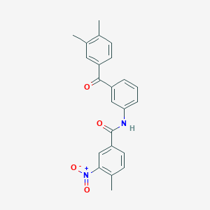 N-[3-(3,4-dimethylbenzoyl)phenyl]-3-nitro-4-methylbenzamide