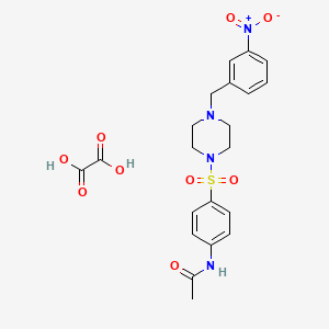 molecular formula C21H24N4O9S B3944857 N-(4-{[4-(3-nitrobenzyl)-1-piperazinyl]sulfonyl}phenyl)acetamide oxalate 
