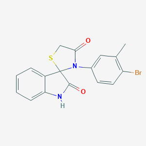 3'-(4-bromo-3-methylphenyl)-4'H-spiro[indole-3,2'-[1,3]thiazolidine]-2,4'(1H)-dione