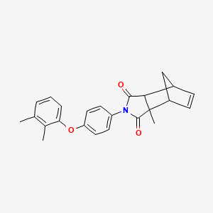 molecular formula C24H23NO3 B3944930 2-[4-(2,3-dimethylphenoxy)phenyl]-3a-methyl-3a,4,7,7a-tetrahydro-1H-4,7-methanoisoindole-1,3(2H)-dione 