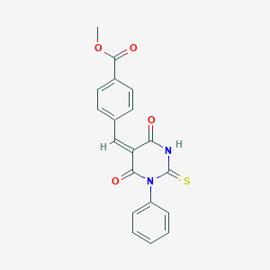 methyl 4-[(4,6-dioxo-1-phenyl-2-thioxotetrahydro-5(2H)-pyrimidinylidene)methyl]benzoate