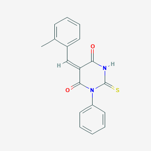 5-(2-methylbenzylidene)-1-phenyl-2-thioxodihydro-4,6(1H,5H)-pyrimidinedione